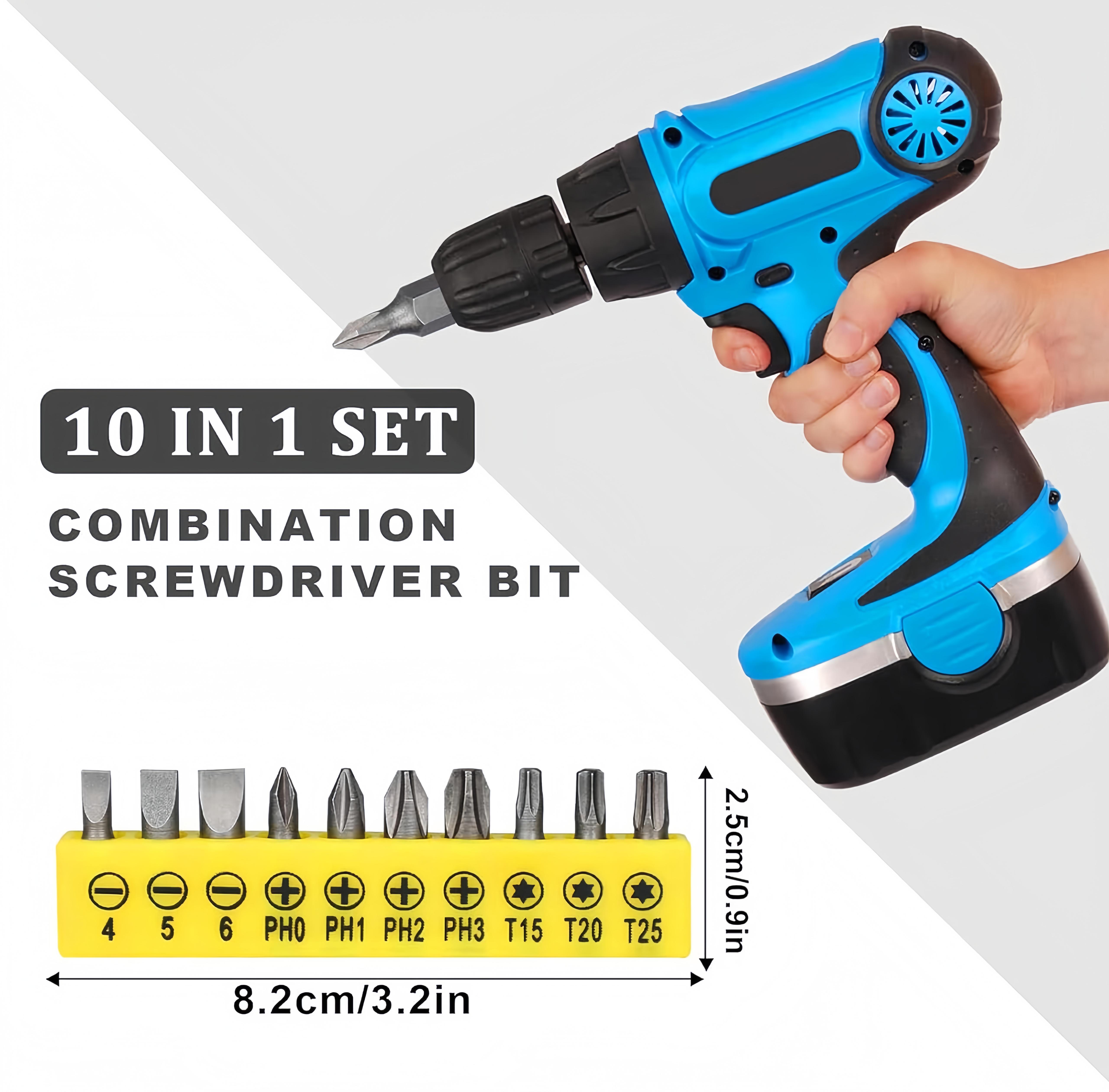 Right-Angle Drill Bit Accessory Set(6pcs), Including 3x 360° Rotatable 1/4", 3/8" & 1/2" Impact-Grade Socket Adapters, 2x 105° Hex Shank Angle Adapters & 90° Right-Angle Drill Bit, Heavy-Duty Tool Kit