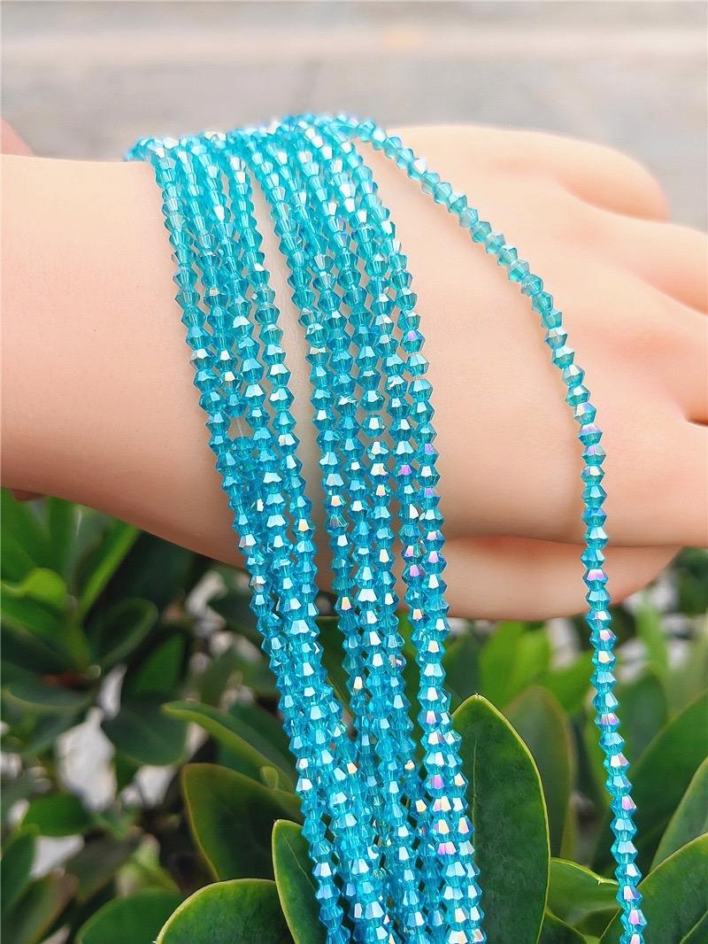 【C004】4mm Crystal glass bicone beads Pointed Beads Diamond faceted Beads DIY Jewelry Bracelet Accessories Loose Beads Beading Making