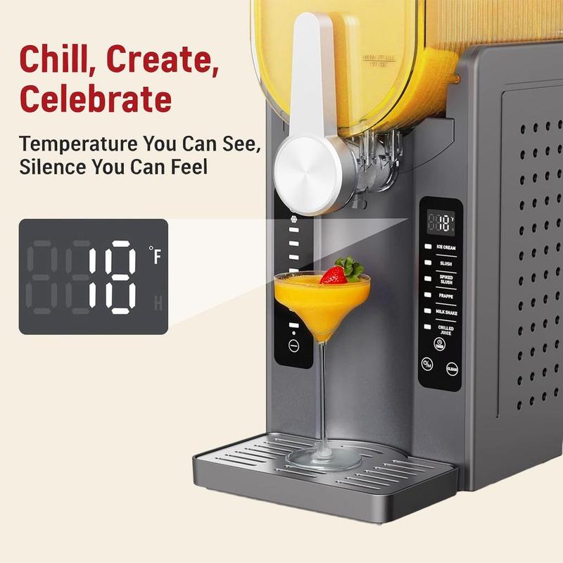 [New Year Gift] WizAura Slushie Machine – Best Party Gift, 54oz No Ice Needed, 6 Preset All-in-One Frozen Drink Maker w/ Auto-Clean & Temp Display | Perfect for Margaritas, Smoothies, Ice Cream, Milkshakes