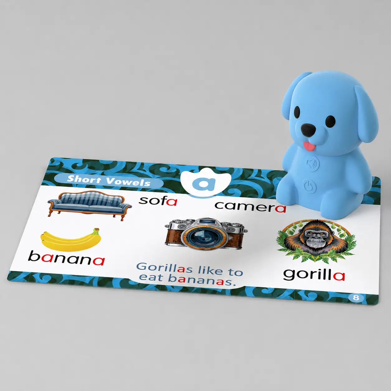 Educational Interactive Talking Flashcard Reader Toy for Toddlers - Preschool Learning Tool with 81 Word Cards, Vocabulary Flashcards, Toddler Flash Cards, Button Cell, Gift Ideas for Kids, Abc Flashcards For Toddlers, Activity Cards
