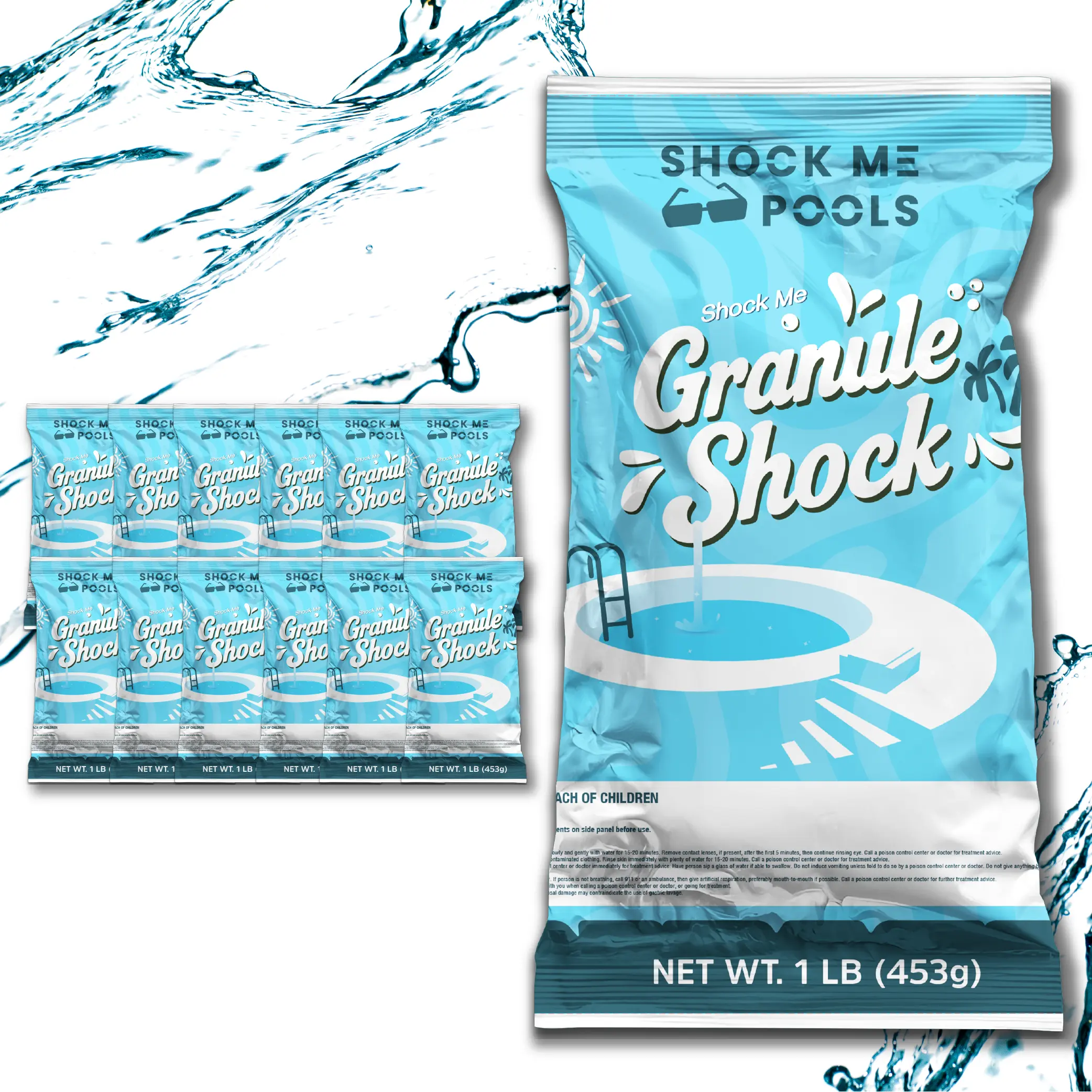Shock Me Pools Granular Shock Chlorine - Calcium Hypochlorite 56%