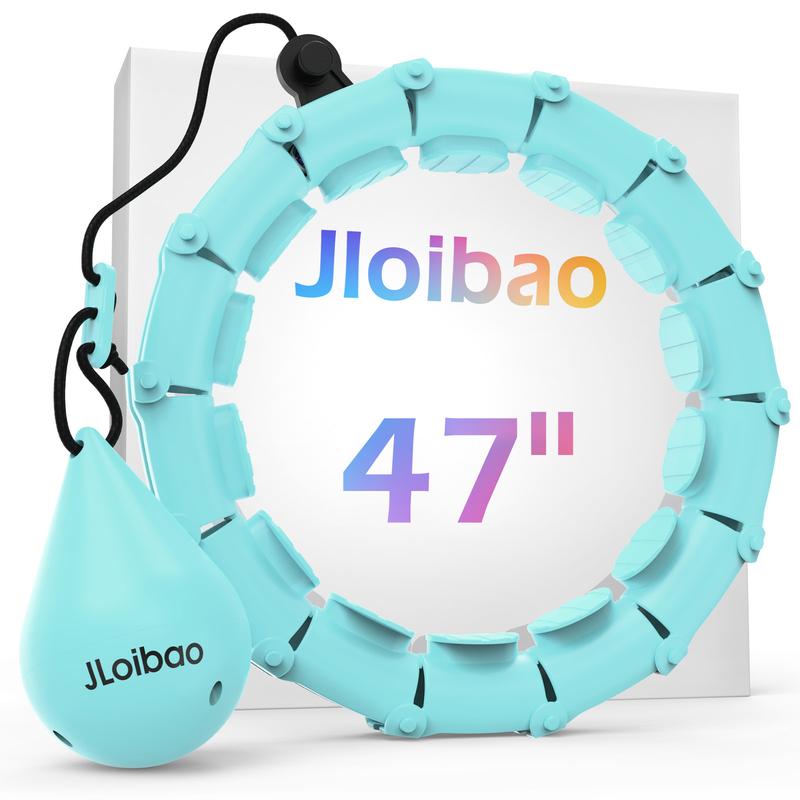 JLoibao Weighted Circle 47" with 24 Detachable Links for Adults Fitness Adjustable Hoop Plus Size Smart Exercise Equipment Home Gym Kit Eco-Friendly ABS Material JLoibao Weighted Circle 47" with 24 Detachable Links for Adults Fitness Adjustable Hoop Plus Size Smart Exercise Equipment Home Gym Kit Eco-Friendly ABS Material