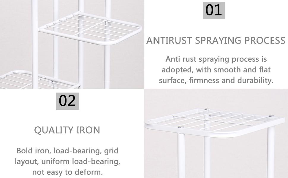 4 Tier 5 Potted Plant Stand Metal Multiple Flower Pot Holder Shelf Indoor Outdoor Planter Display Shelving Unit for Patio Garden Corner Balcony Living Room Deals For You Days 4 Tier 5 Potted Plant Stand Metal Multiple Flower Pot Holder Shelf Indoor Outdoor Planter Display Shelving Unit for Patio Garden Corner Balcony Living Room Deals For You Days