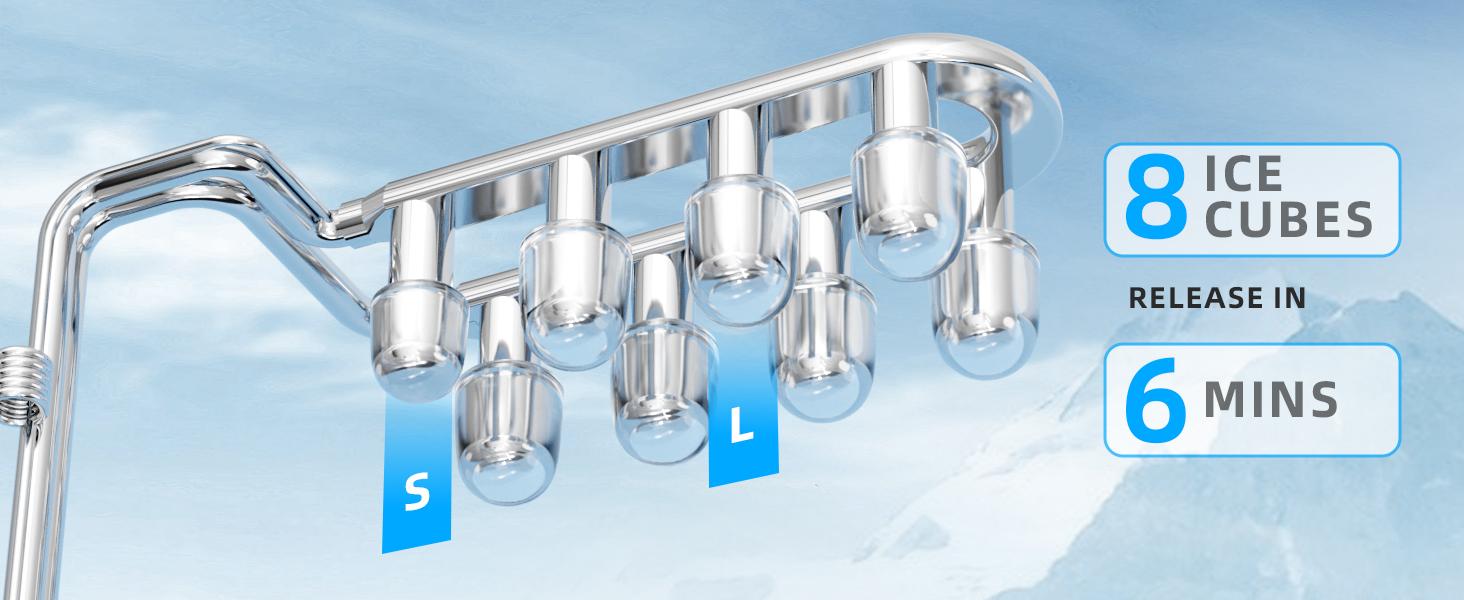 Antarctic Star Countertop Ice Maker Portable Ice Machine with Handle, 26Lbs/24H, Self-Cleaning Ice Makers, 9 Ice Cubes/6 Mins for Home Kitchen Bar Party, Black. Antarctic Star Countertop Ice Maker Portable Ice Machine with Handle, 26Lbs/24H, Self-Cleaning Ice Makers, 9 Ice Cubes/6 Mins for Home Kitchen Bar Party, Black.