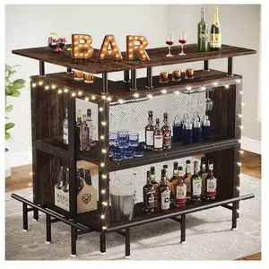 L Shaped Home Bar Unit