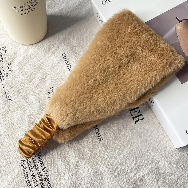AWAYTR Faux Fur Headbands For Women with Elastic Band Winter Earwarmer Earmuff Hair band for Cold Weather Furry Costume