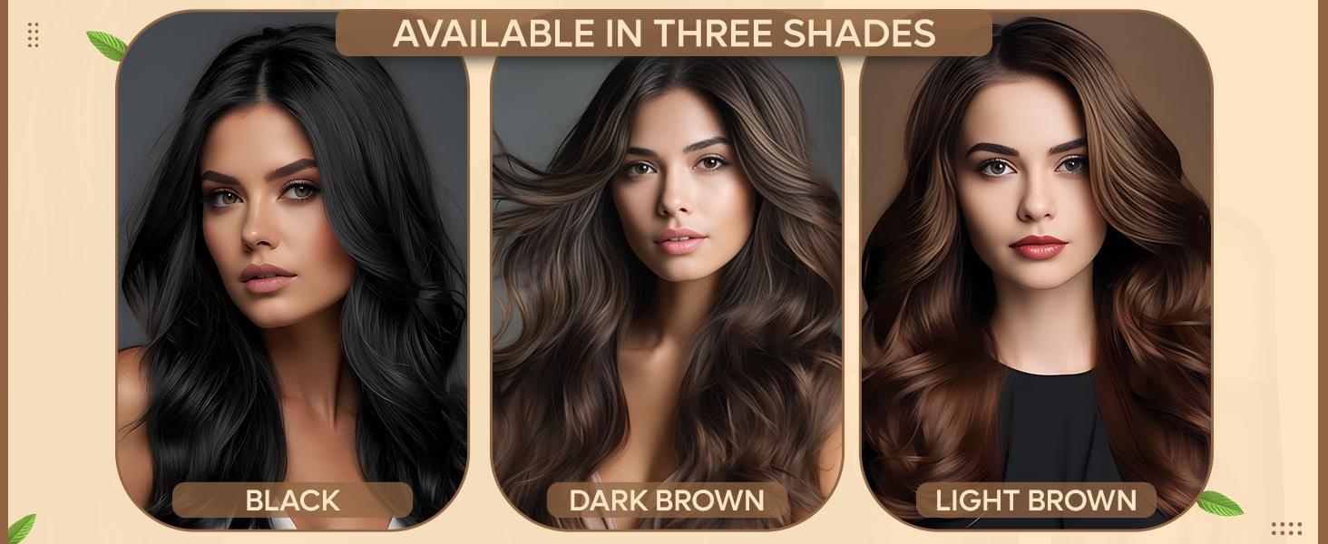 Black Hair Dye Shampoo 5-in-1, Instant Hair Color Shampoo for Gray Hair Coverage, Herbal Formula with Ginseng Extract & Plant Ingredients, Natural Sulfate-Free Hair Coloring for Women & Men, Champu Para Canas 200/500ML