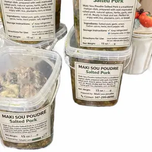 Salted Pork  ,Maki sou poudre  vyann sale