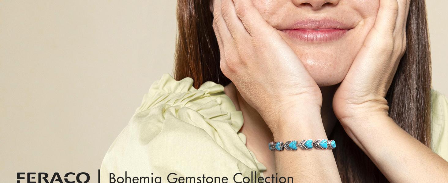 Jecanori Copper Bracelet for Women, Pure Copper Magnetic Bracelets Trendy Stack Bangle Faith Wear Jewelry SpringStatements