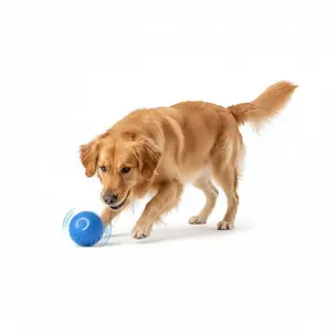 Smart Jumping Ball for Dogs - Automatic Moving & Vibrating Interactive Roller, Fun Bounce and Shaky Play for Indoor/Outdoor Use