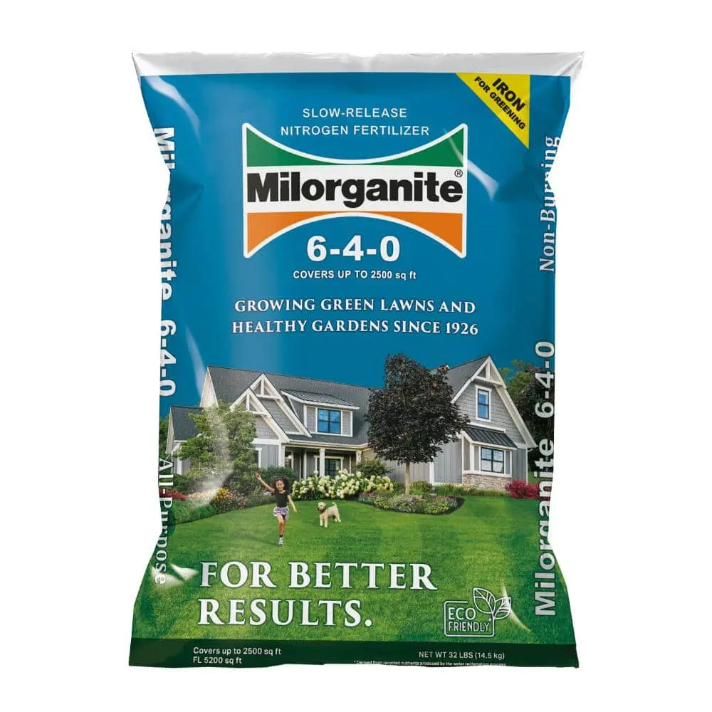 32 lbs. 2,500 sq. ft. Organic Plant Fertilizer Slow-Release Nitrogen Garden and Lawn Fertilizer 6-4-0