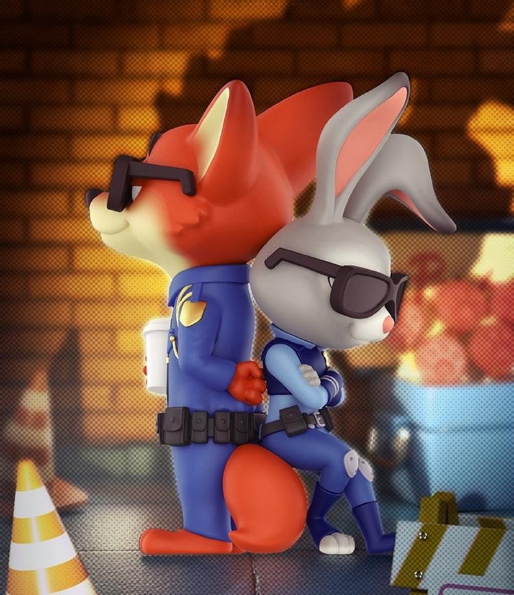 Zootopia Best Partner Blind Box Ornament, Cute Cartoon IP Peripheral Collectible Desktop Decoration, Perfect Gift forGirlFriend & Disney Fans, Fashion Creative Ornament for Home Office Decor Collection