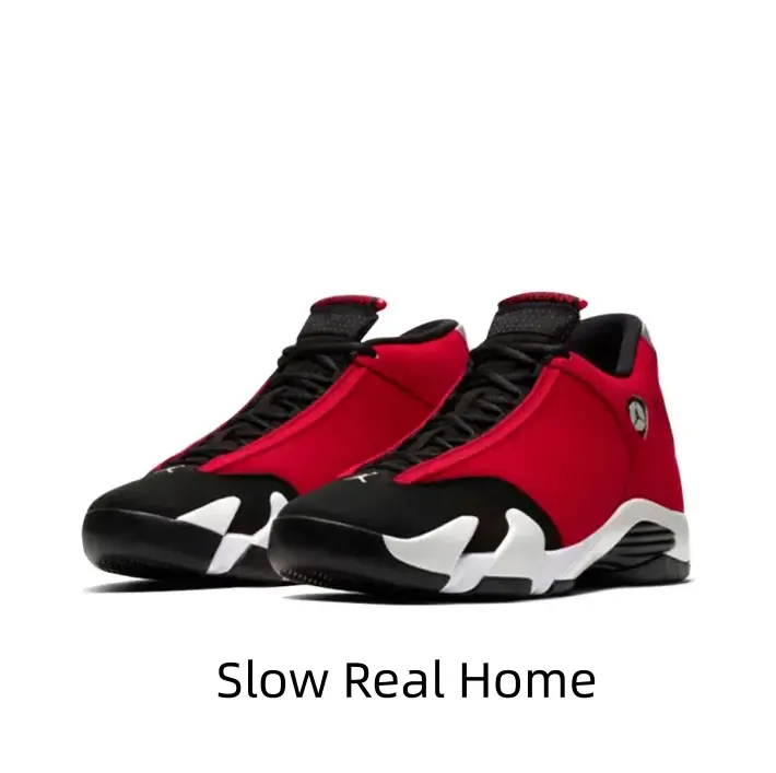 Red Black White Color Block High Top Basketball Sneakers Men Women, Smooth Matte Leather Upper, Hard Shell Toe Cap, Shock Absorbing Vintage Athletic Shoes