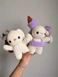 Food Bunnies🍓🍦 Plush Strawberry & Ice Cream Bunny