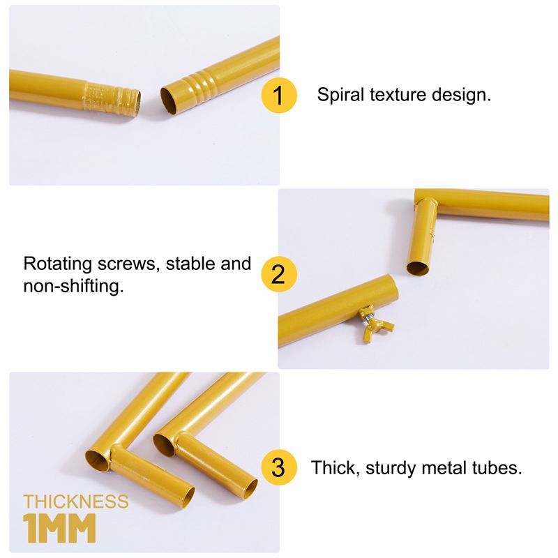 holiday decor deals scene arrangement Golden Rectangular Metal Arch Stand for Wedding, Birthday Party & Balloon Backdrop | Heavy Duty Iron Frame for Event Decor Level Up Your Event Aesthetic Built to Last Decorating Design  Heavy Duty Iron Frame  banners