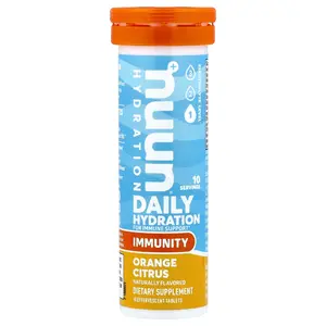 Nuun Daily Hydration, Immune, Orange Citrus, 10 Effervescent Tablets