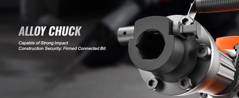 VEVOR Demolition Jack Hammer with 2/4/6 Chisel Bit, TikTokShopBlackFriday, 360°C Swiveling Front Handle, Electric Hammer & Gloves for Concrete Breaking VEVOR Super Brand Day