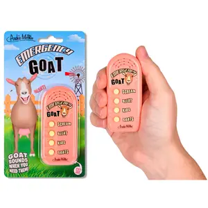 EMERGENCY GOAT - Handheld Sound Machine Noise Maker Gag Toy - Archie McPhee