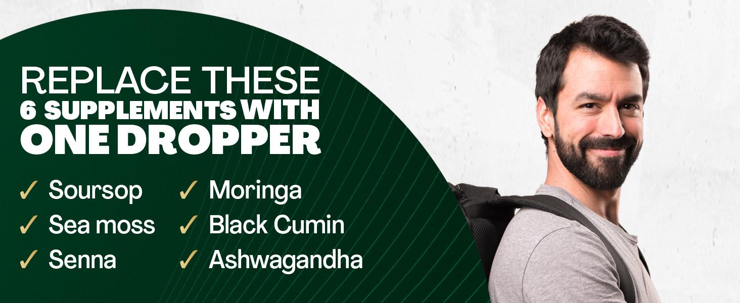 Zoyava Soursop Bitters – Flavored, Extra Strength All-in-One Dietary Supplement Drops, Made in USA – 60mL Nutrition Liquid Zoyava Soursop Bitters – Flavored, Extra Strength All-in-One Dietary Supplement Drops, Made in USA – 60mL Nutrition Liquid