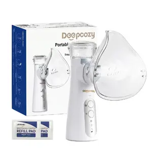 DeepCozy Portable Handheld Nebulizer, Cold & Warm Mist Dual Mode Steam Inhaler, Mesh Atomizer for Adults & Kids, Sinus & Congestion Relief, Auto Cleaning, 4000mAh USB Rechargeable Humidifier, Low Noise for Home & Travel