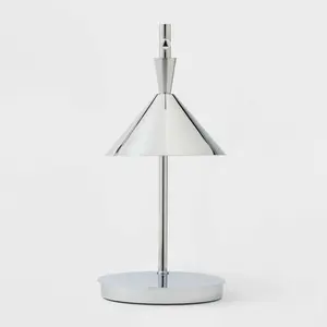 Candle Lamp Warmer Silver Tri Shade - Threshold