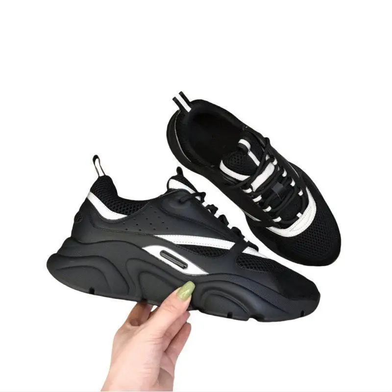 WOS 2026 Couple's Luminous Thick-Soled Laces Casual Trainers, Breathable Fashionable Sports Shoes