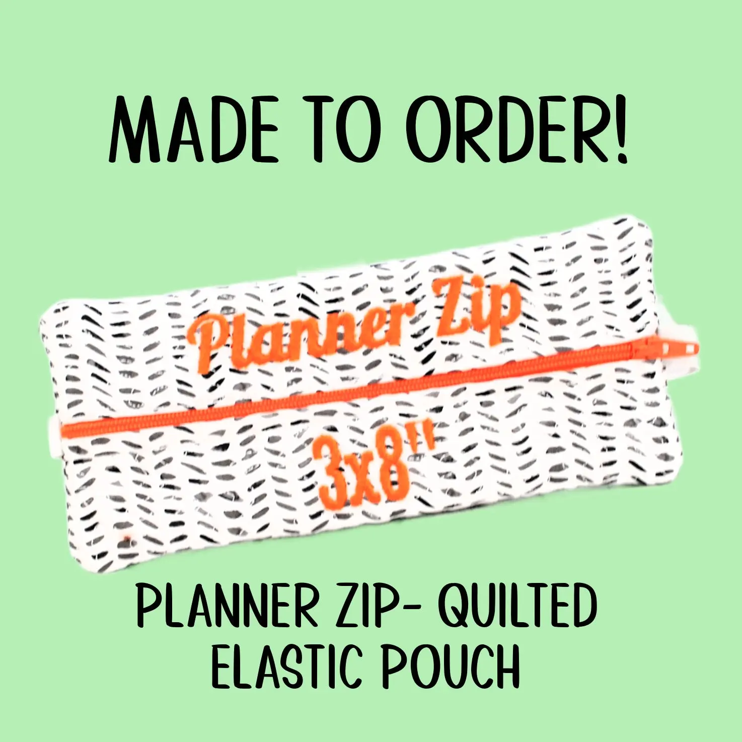 Made to Order: Elastic Planner Pouch Made to Order: Elastic Planner Pouch
