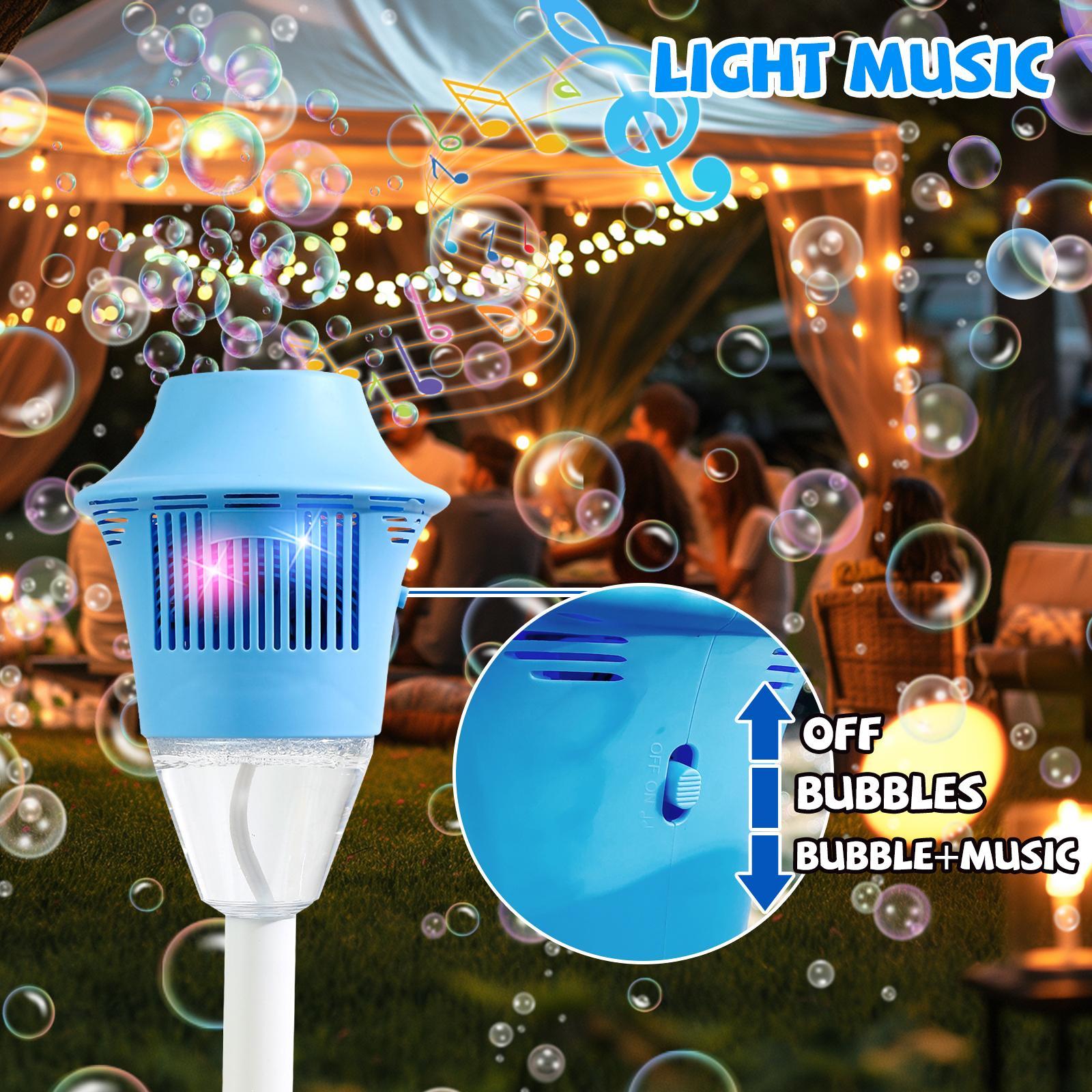 Bubble Maker Toy for Kids Automatic Bubble Blaster with Music & Lights Adjustable Height Perfect for Outdoor & PartyMassive Bubbles