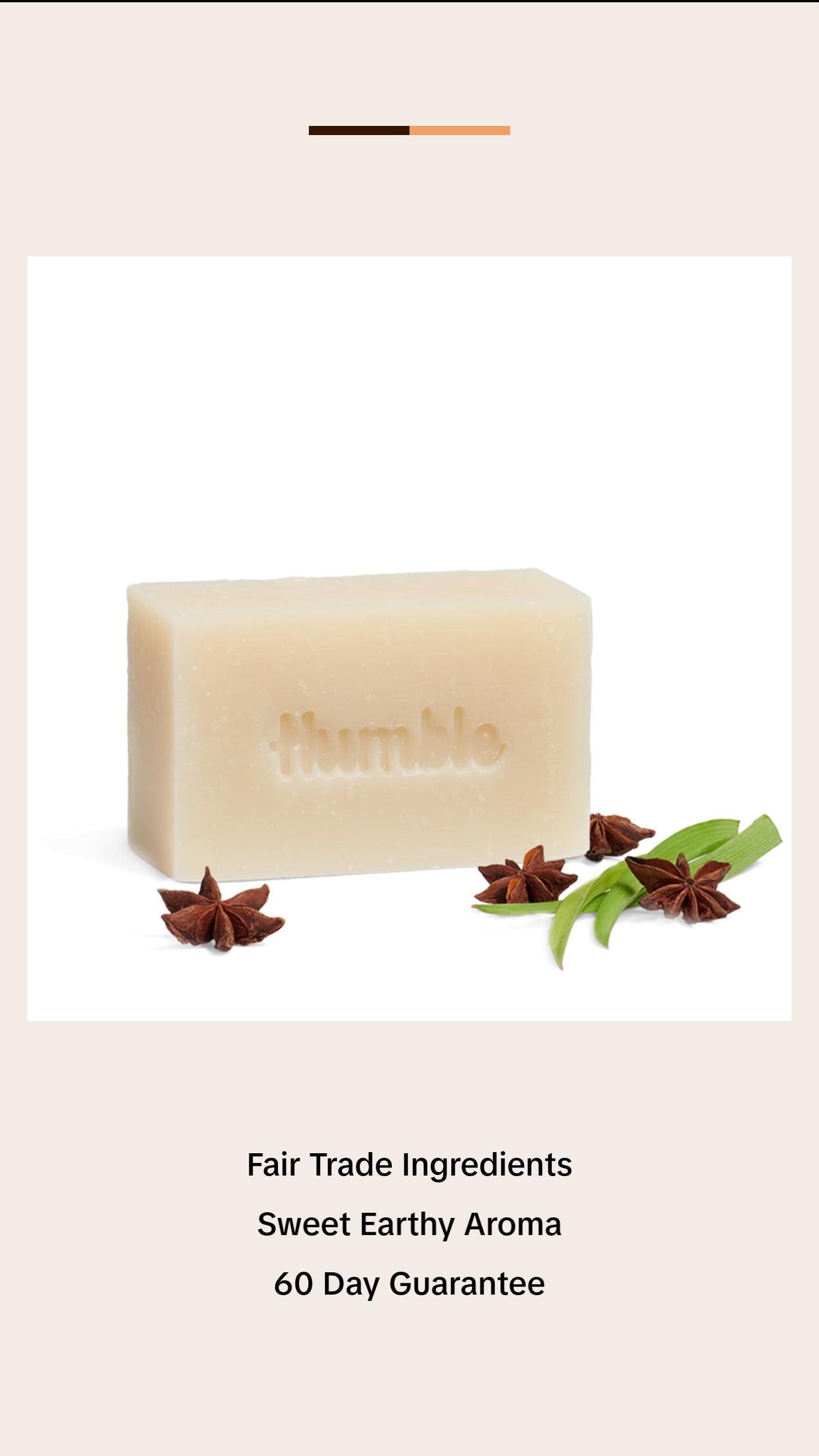 Humble Brands Moisturizing Star Anise & Palmarosa Bar Soap