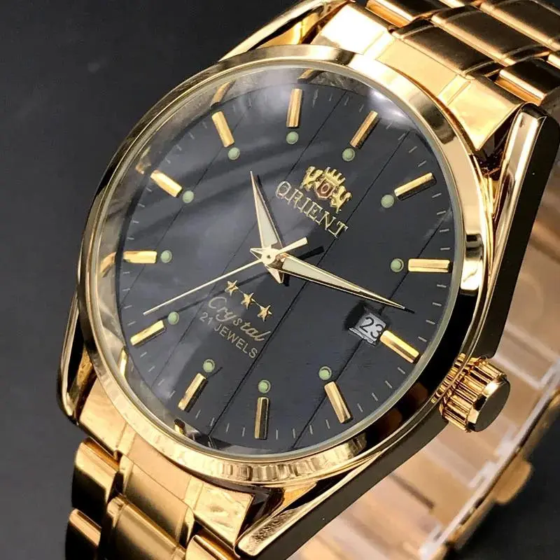 NookSense Men's Luxury Fashionable Wristwatch - Fully Automatic Mechanical Style Watch, Full Stainless Steel Case, Sapphire Crystal, Automatic Watches for Men, Fully Automatic Watch