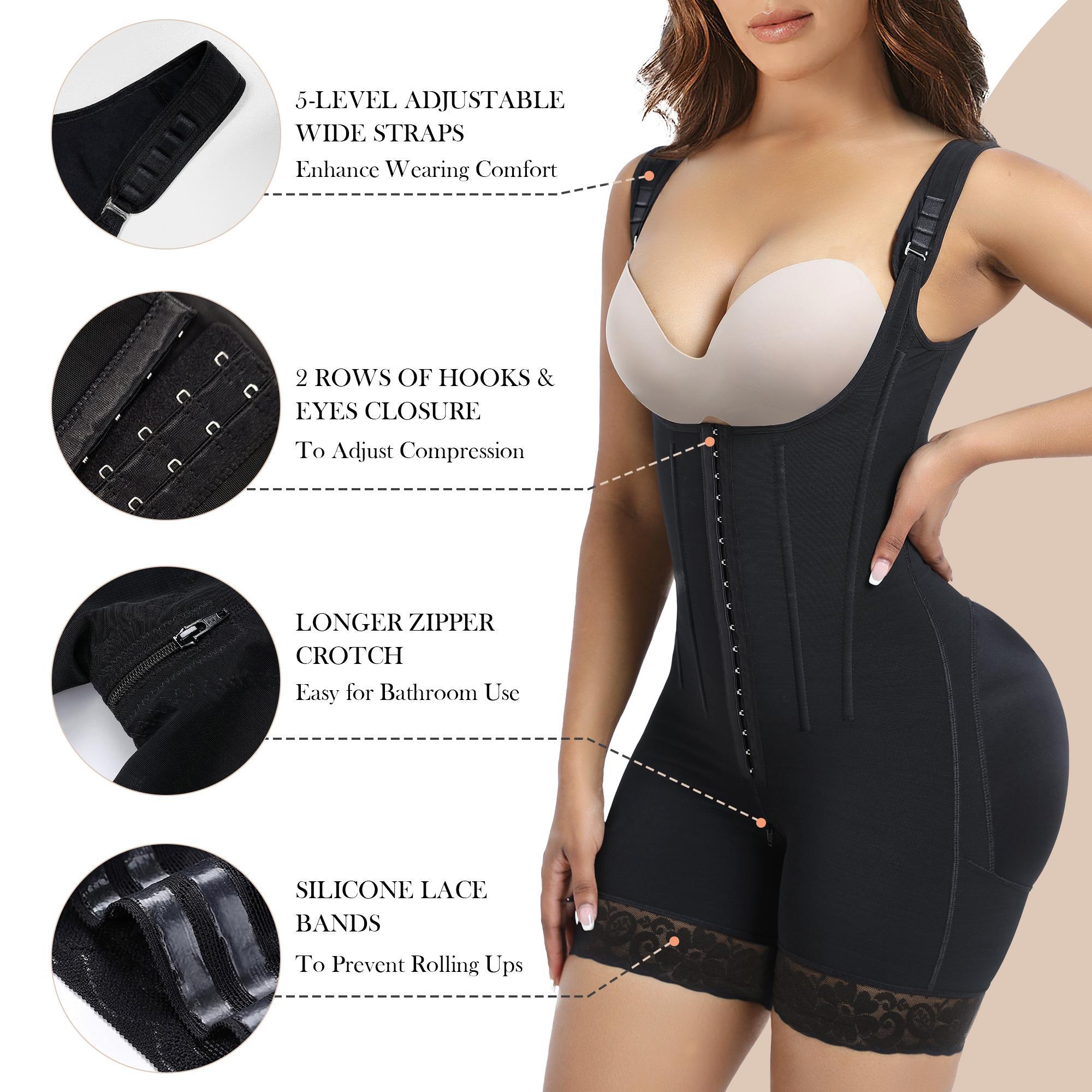 YIANNA Fajas Colombianas Moldeadoras Shapewear Tummy Control Butt Lift contouring Garment with Bones