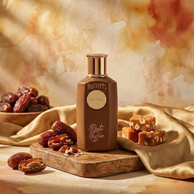 Biscotti Date Toffee Eau de Parfum Spray 100ml (3.4 oz) by Khadlaj Perfumes
