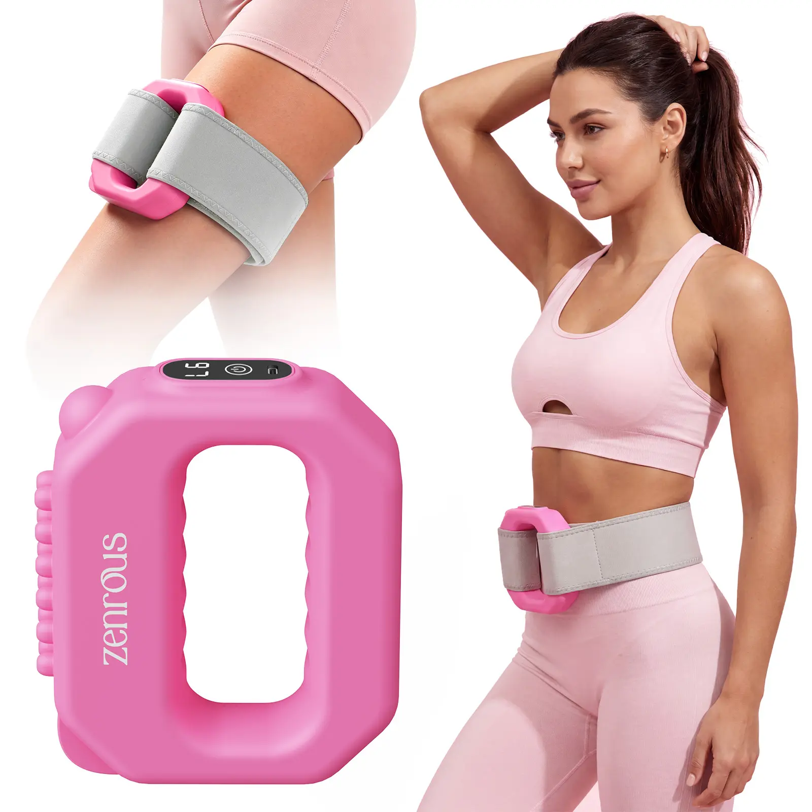 Zenrous Fascia Ring, 2026 New Wearable, Adjustable Vibration Belt for Waist, Back & Legs – Cordless Portable Percussive machine for Muscle Recovery & Tension Relief