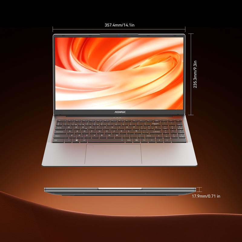 ACEMAGIC LX15PRO Laptop, Ryzen 7 5825U 8-Core (Up to 4.5GHz), 16GB RAM 512GB NVMe SSD, Radeon Vega 8, 15.6" FHD Display, Numeric Keypad, Type-C, Windows 11 Gifts For Business, Office, Home Students Daily Life Christmas Gift US Delivery