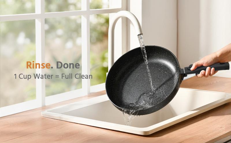 [Summer Deal] 12 Pcs Pots and Pans Set Nonstick - Kitchen Cookware Set with Detachable Handle, Induction Cookware, Dishwasher Oven Safe Kitchenware Cooking