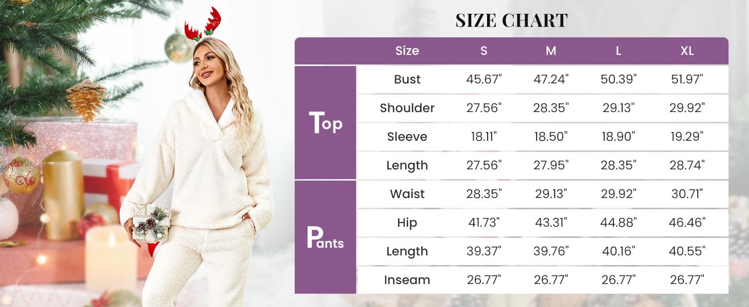 Alternate detail look for Women's Fleece Long-Sleeve 2-Piece Pajama Set