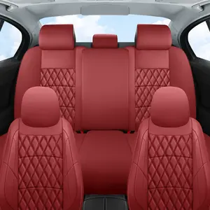 Car Seat Covers,Universal Fit for Most Cars,SUVs and Sedans,Waterproof PU Leather Cushions, 5 Seats / 2 Seats Protectors