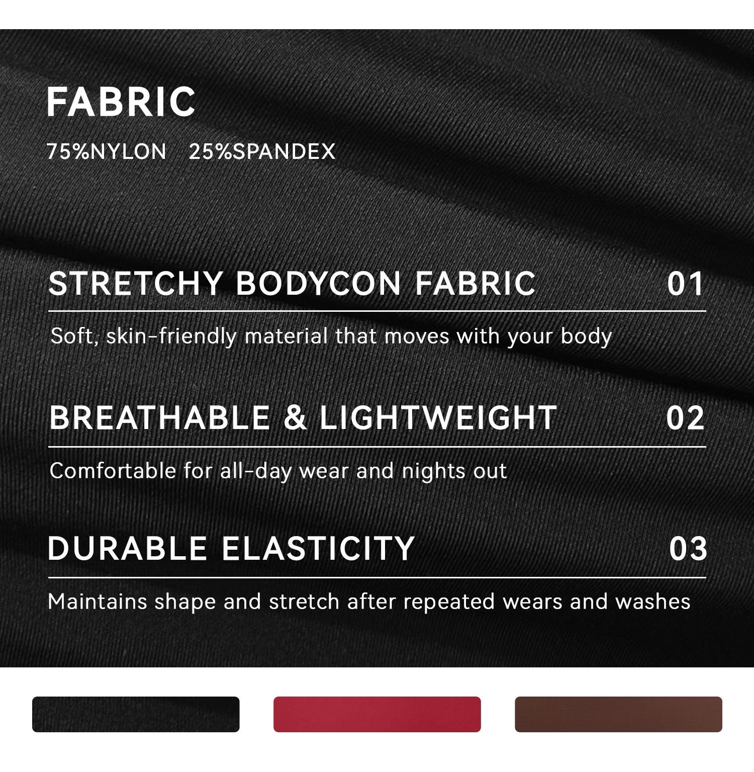 OQQ Women's Sexy Long-Sleeve Square Neck Bodysuit Top with Criss-Cross Back Fashion-forward Stylish Design for Trendy SpringStatements