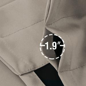 H.VERSAILTEX 100% Blackout Curtain Valances for Kitchen Windows/Bathroom/Living Room/Bedroom Thermal Insulated Rod Pocket Valances for Windows, 2 Pack