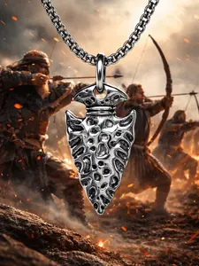 The Armored Kingdom Warlord Arrowhead Necklace