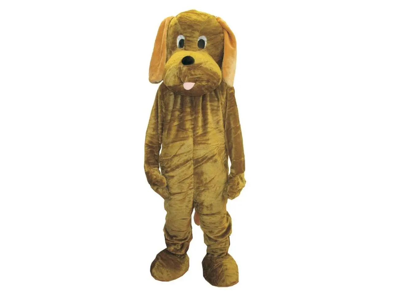 Dress Up America 480 Adult Unisex Cuddly Floppy Eared Puppy Mascot Jumpsuit - Soft Fabric Halloween Costume, Men's Special Occasion Adult-Size Clothes, Menswear, Costume Ideas, Halloween Ideas, Full Body, Polyester Fits, Cosplay Gear, Attached Parts, Flam