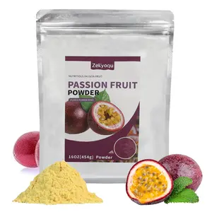 Passion fruit powder, 16 oz., passion fruit puree powder, suitable for smoothies, beverages, juices, baking seasoning, cake and dessert flavoring. Rich fruity aroma, single ingredient, fresh fruit powder, no additives and no preservatives.
