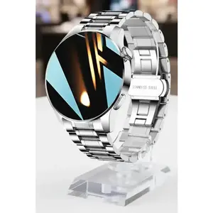 FILIEKEU Silver Stainless Steel Smart Watch with Bluetooth Calls | Selected by Blue Coil Tech