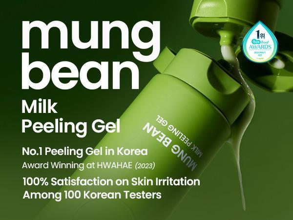 [beplain Official] Peeling Gel 120ml & Cleansing Oil 200ml | Korea's No.1 Mung Bean, Smooth & Clear Duo Set, Gentle Exfoliation for Radiant Skin Care Products Korean Mild Exfoliant