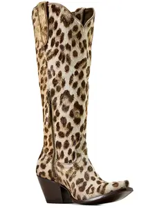 Ariat Women's Casanova Leopard Print Hair-On Western Boot Snip Toe - 10072448