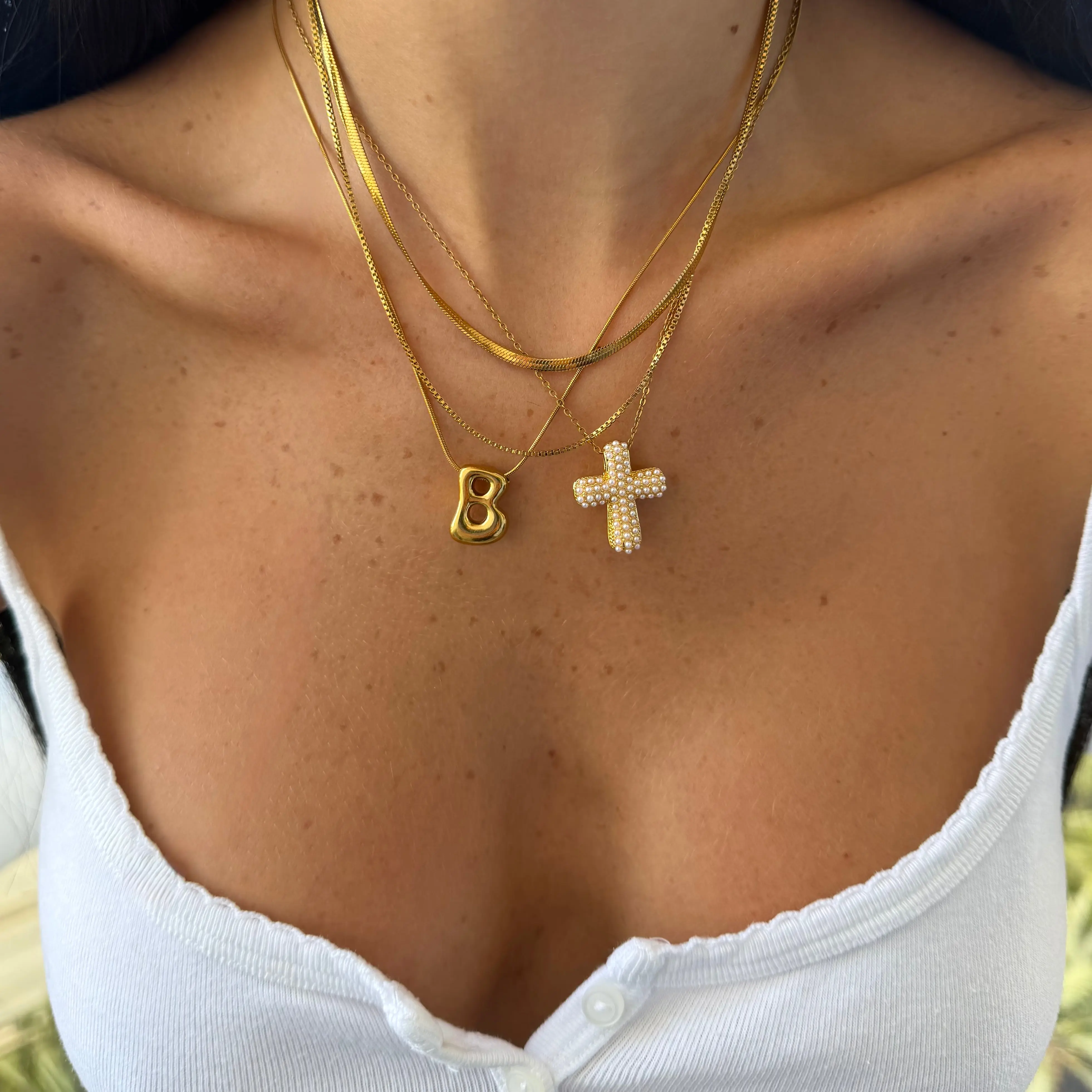 18K Gold Waterproof, Pearl