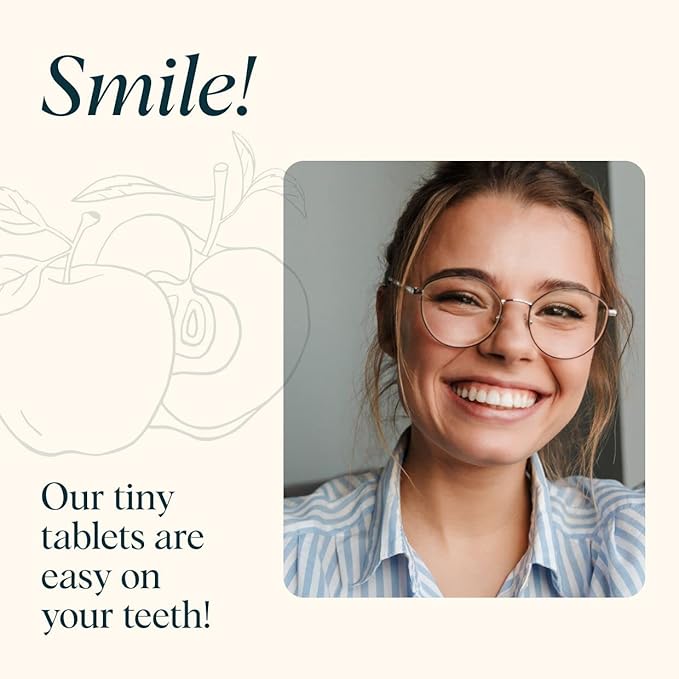 Organic Apple Cider Vinegar Tablets Supplement | Support liver health and more