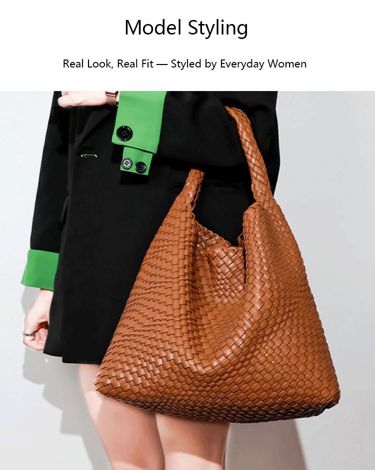 NewBella Linda Hobo Woven Tote Bag Woven Vegan Leather Fashionable Handbag for Everyday Use Color dealsforyoudays,FallFreshness NewBella Linda Hobo Woven Tote Bag Woven Vegan Leather Fashionable Handbag for Everyday Use Color dealsforyoudays,FallFreshness