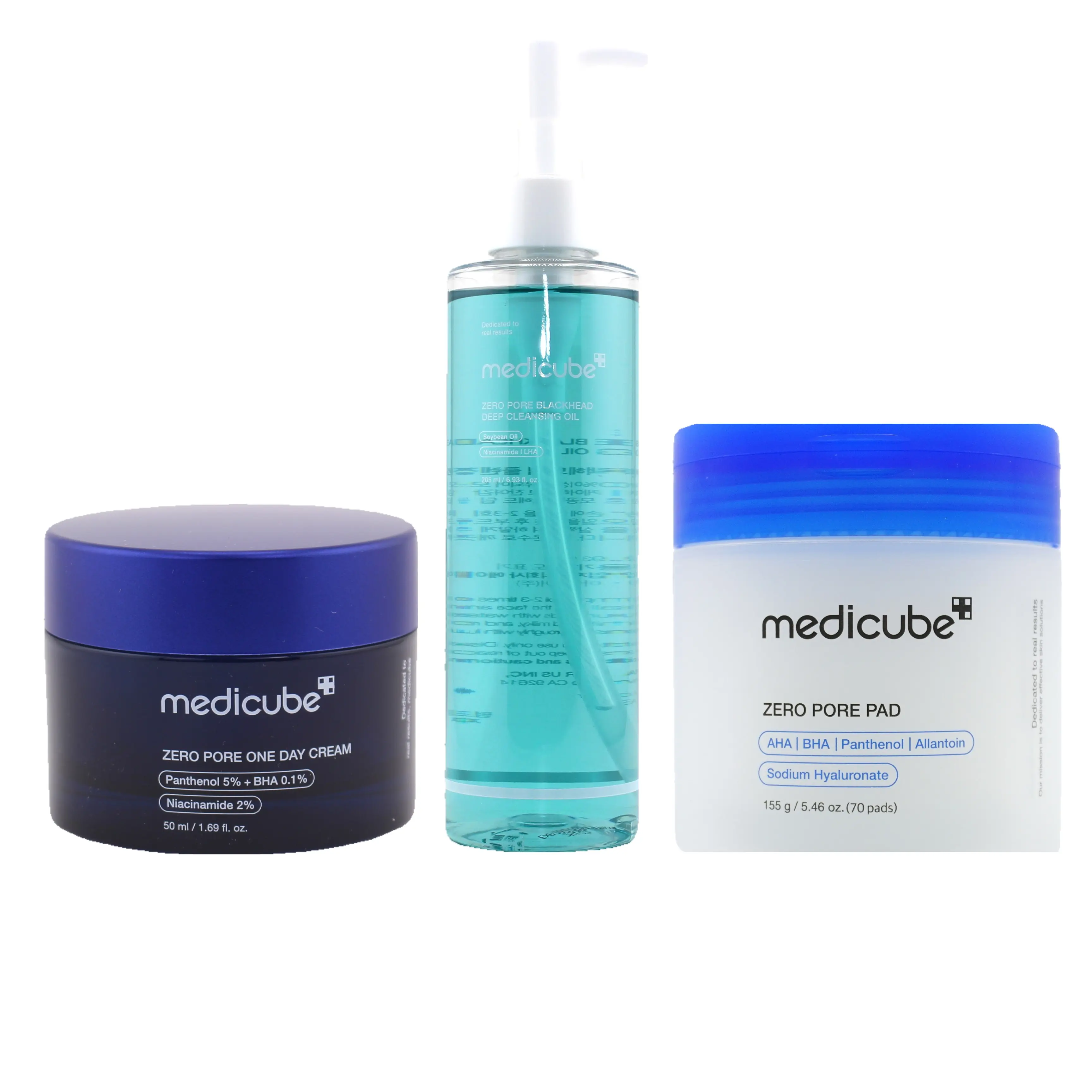 Cleansing Oil, Pore Pads & Zero Pore Cream