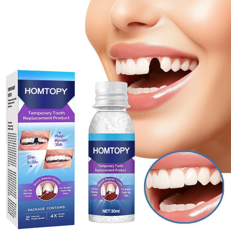Moldable Dental Gel,Dentures Temporary Fillings,Temporary Tooth Filling,Denture Kit,Oral false tooth fake,Denture,Restoration Beads